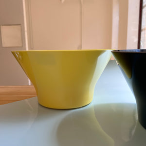 Set: 2 Schüsseln gelb & schwarz von Henning Koppel für Orskov Design