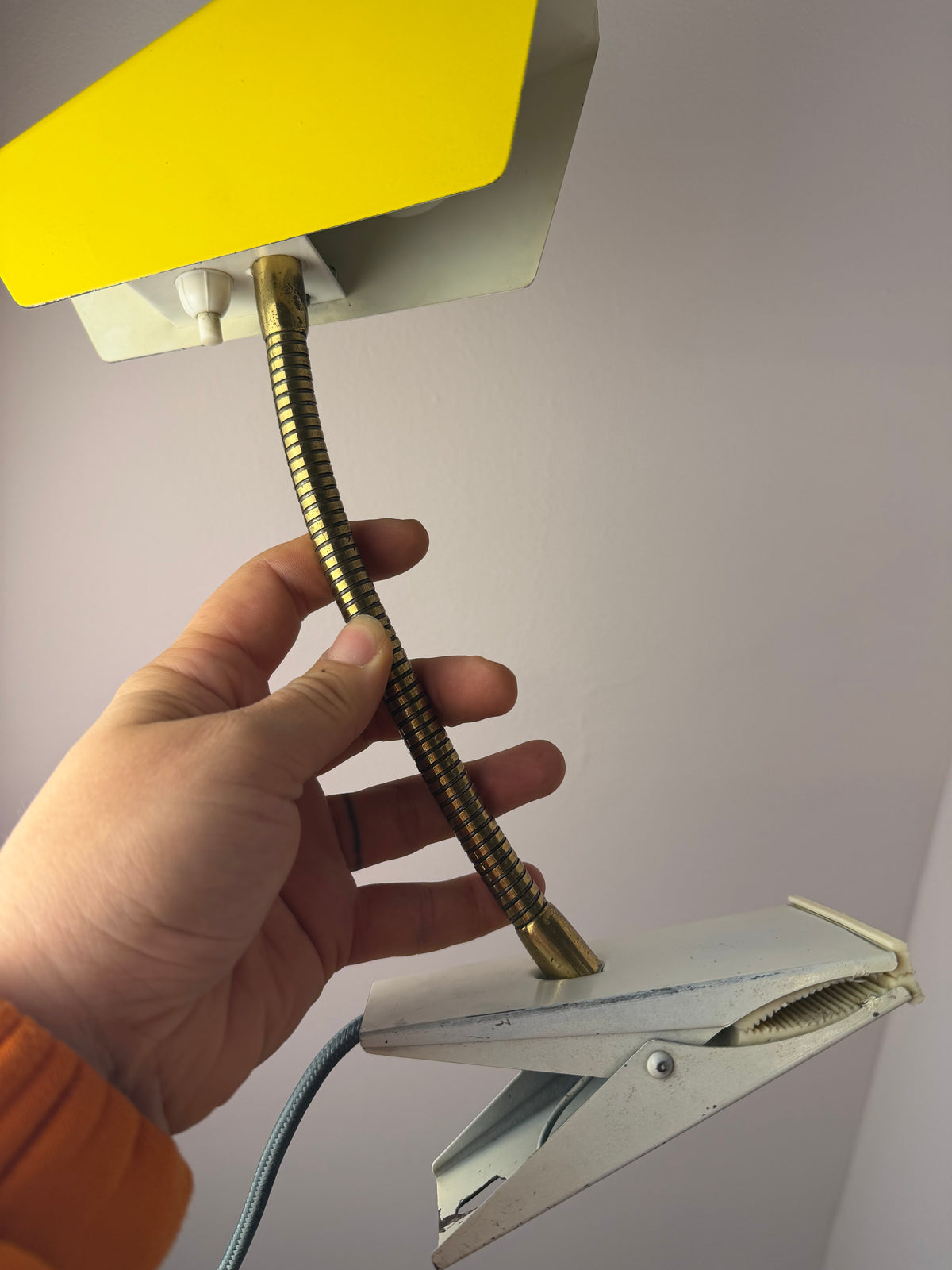 Klemmlampe gelb gold von HOSO (Hoffmeister & Sohn)