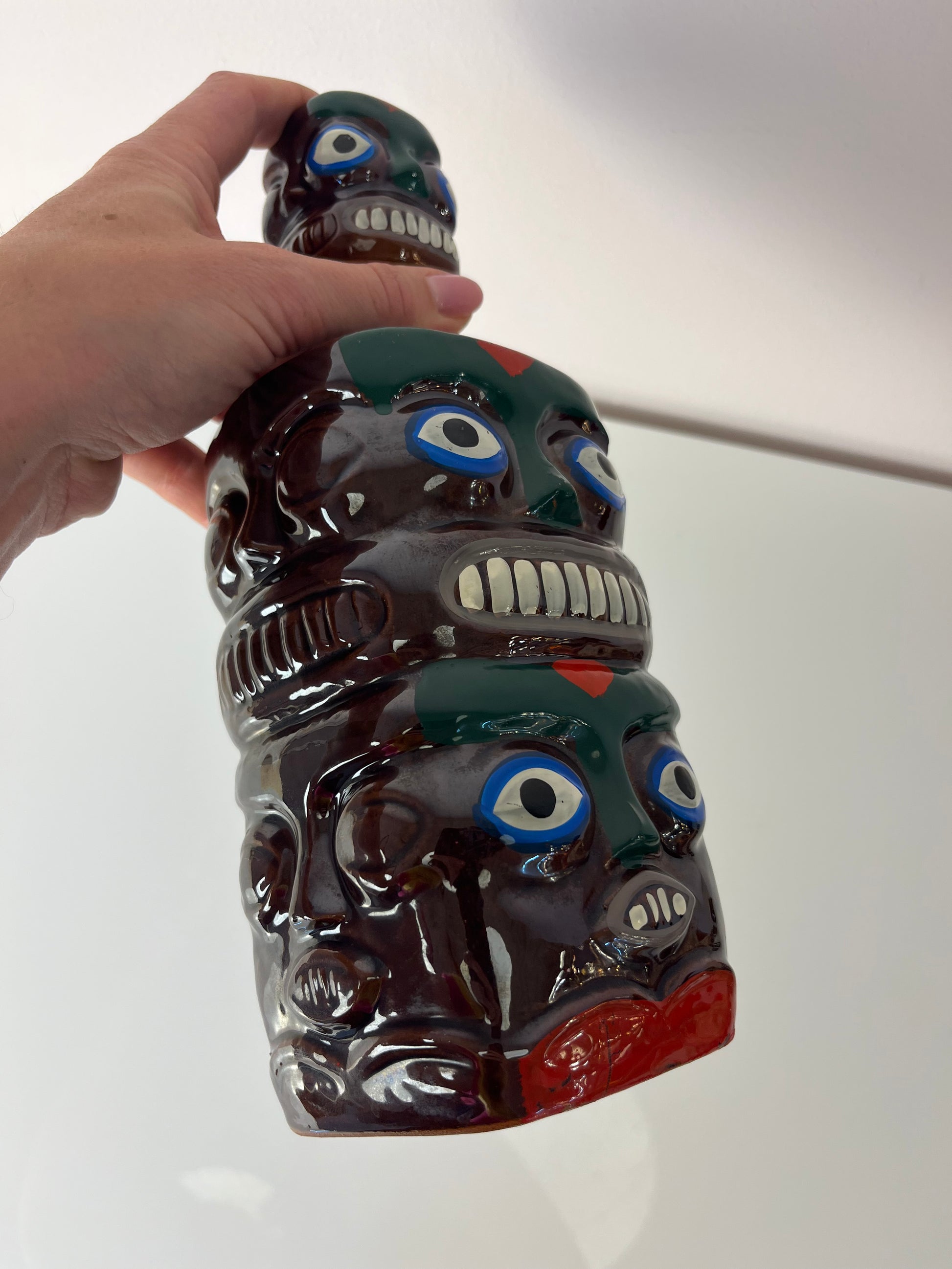 Set: Tiki Schnapsdekanter & 6 Becher