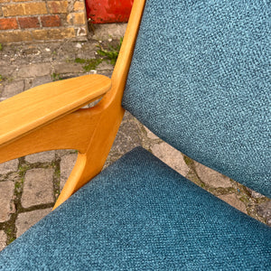 Sessel Z petrol neu gepolstert