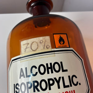 Apothekerglas Alcohol Isoprobylic braun