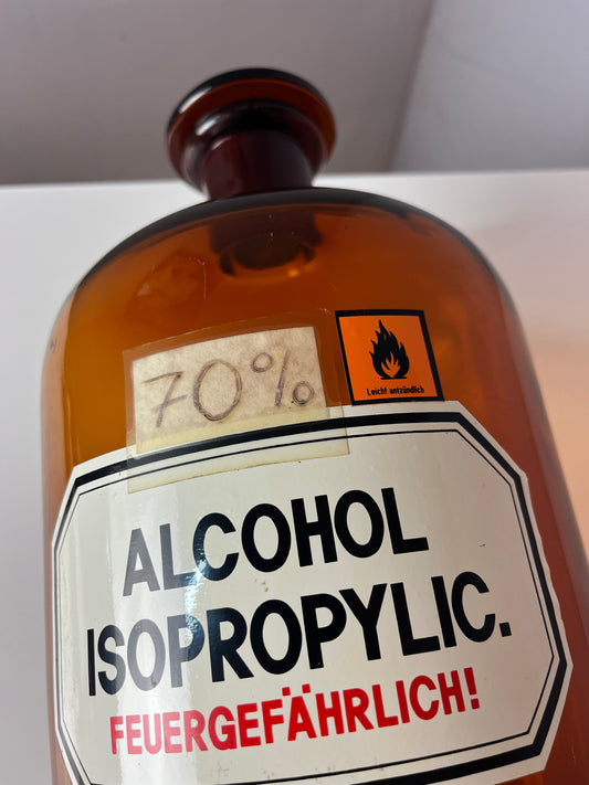 Apothekerglas Alcohol Isoprobylic braun