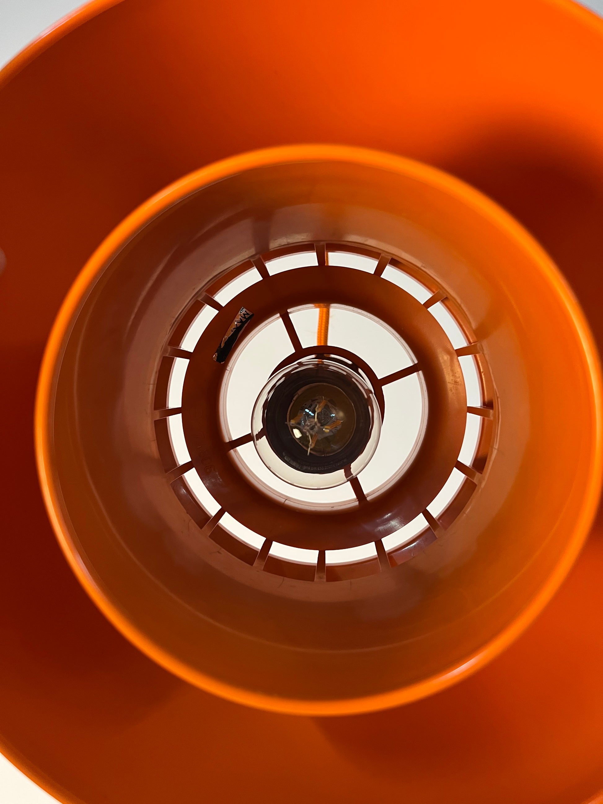 Hängelampen Minisol orange von K. Kewo für Nordisk Solar