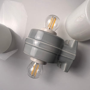 Wandlampe Modell 6065 grau von Sigvard Bernadotte für Ifö
