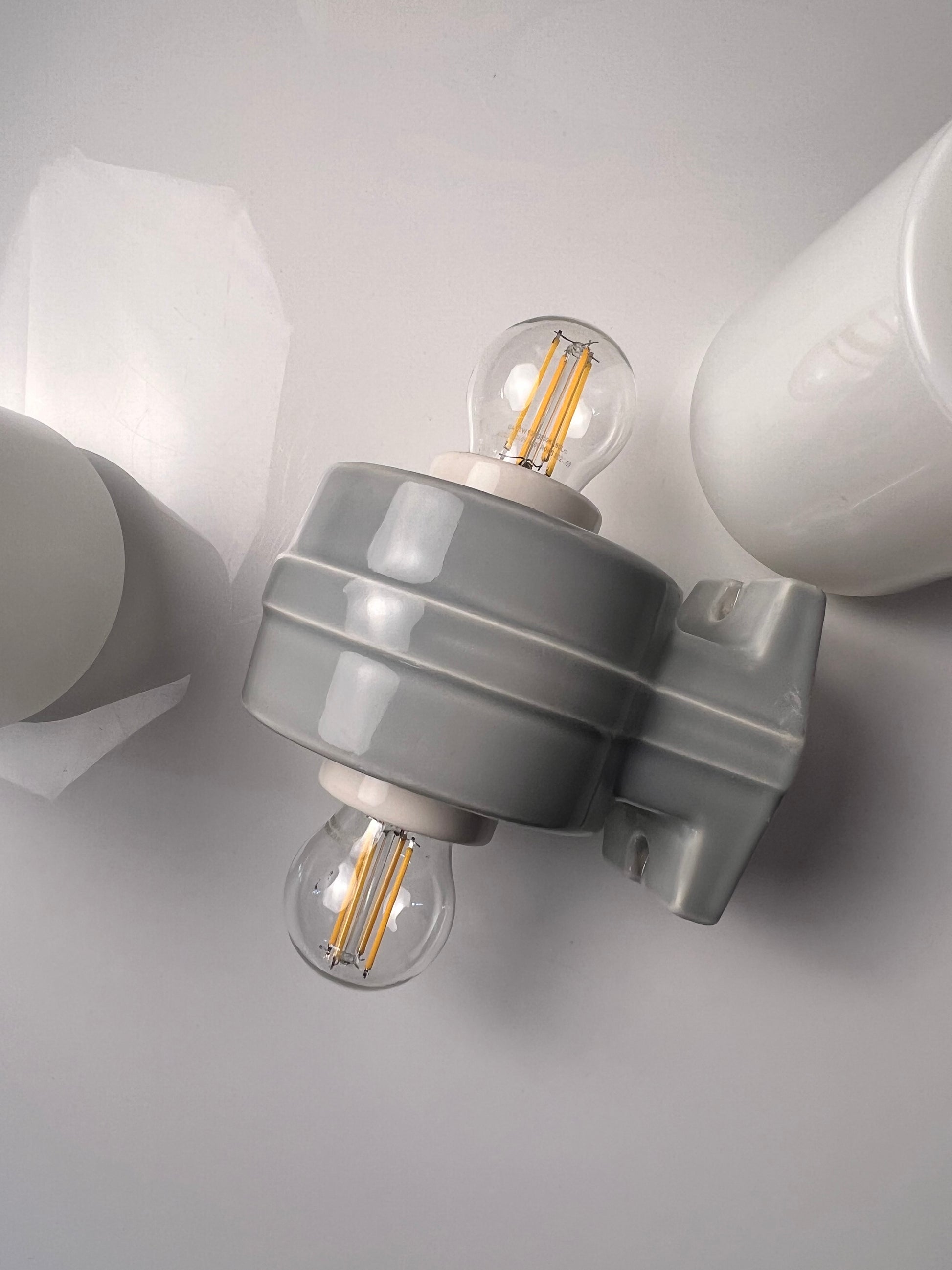 Wandlampe Modell 6065 grau von Sigvard Bernadotte für Ifö