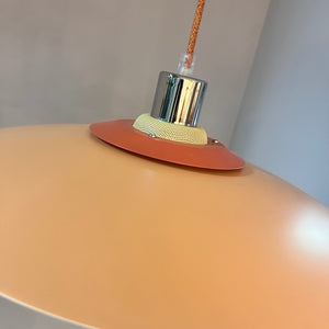 Lamellenlampe neu lackiert peach