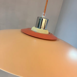 Lamellenlampe neu lackiert peach