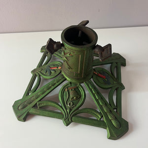 Tannenbaumständer grün Gusseisen