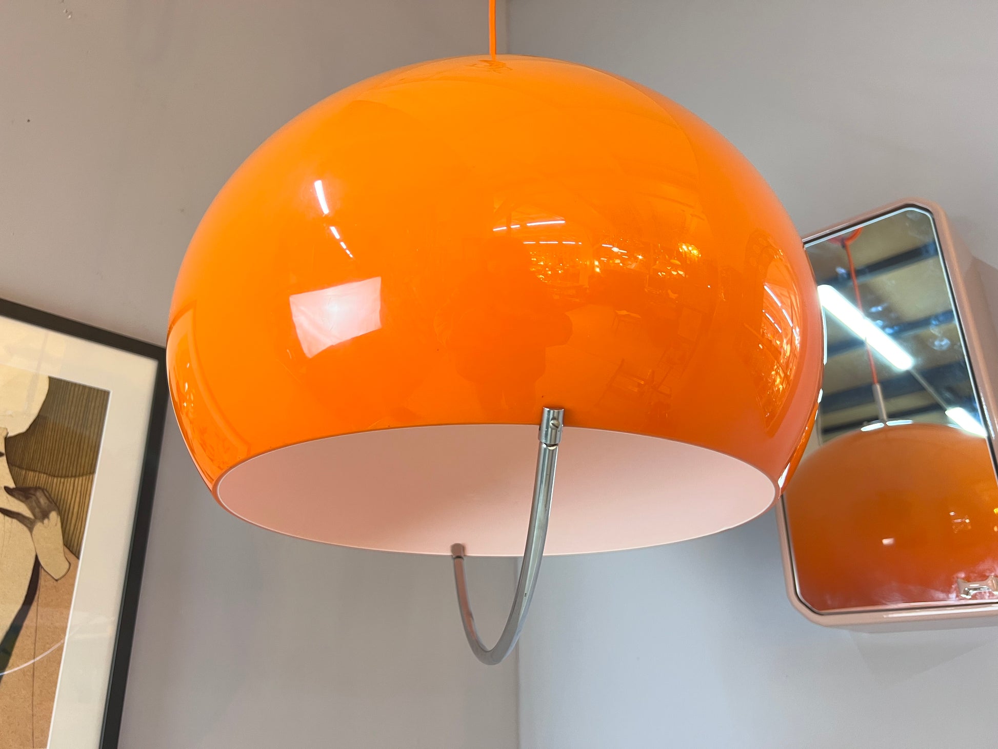 Hängelampe orange Kunststoff von Guzzini