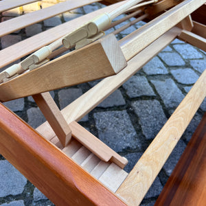 Gästebett Massivholz Teak 100x200 mit Matratze
