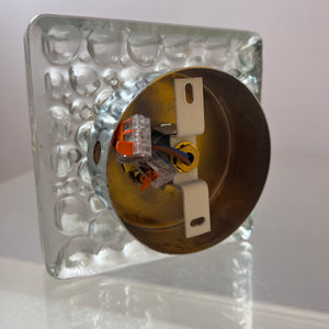 Wandlampe Ice Cube Glas Chrom