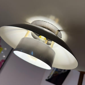 Lamellenlampe Leto silber kupfer von Top Lamper