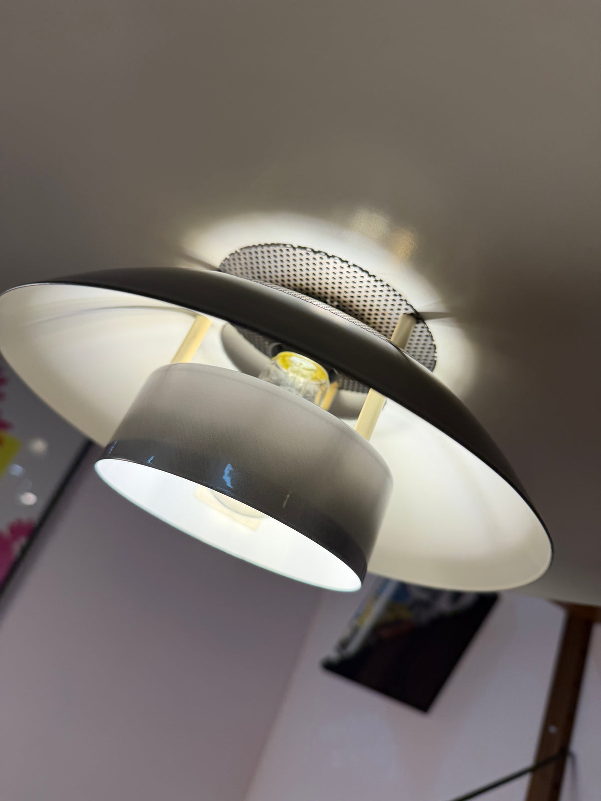 Lamellenlampe Leto silber kupfer von Top Lamper