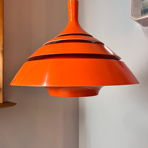 Hängelampe orange von Hans-Agne Jakobsson für Lyfa