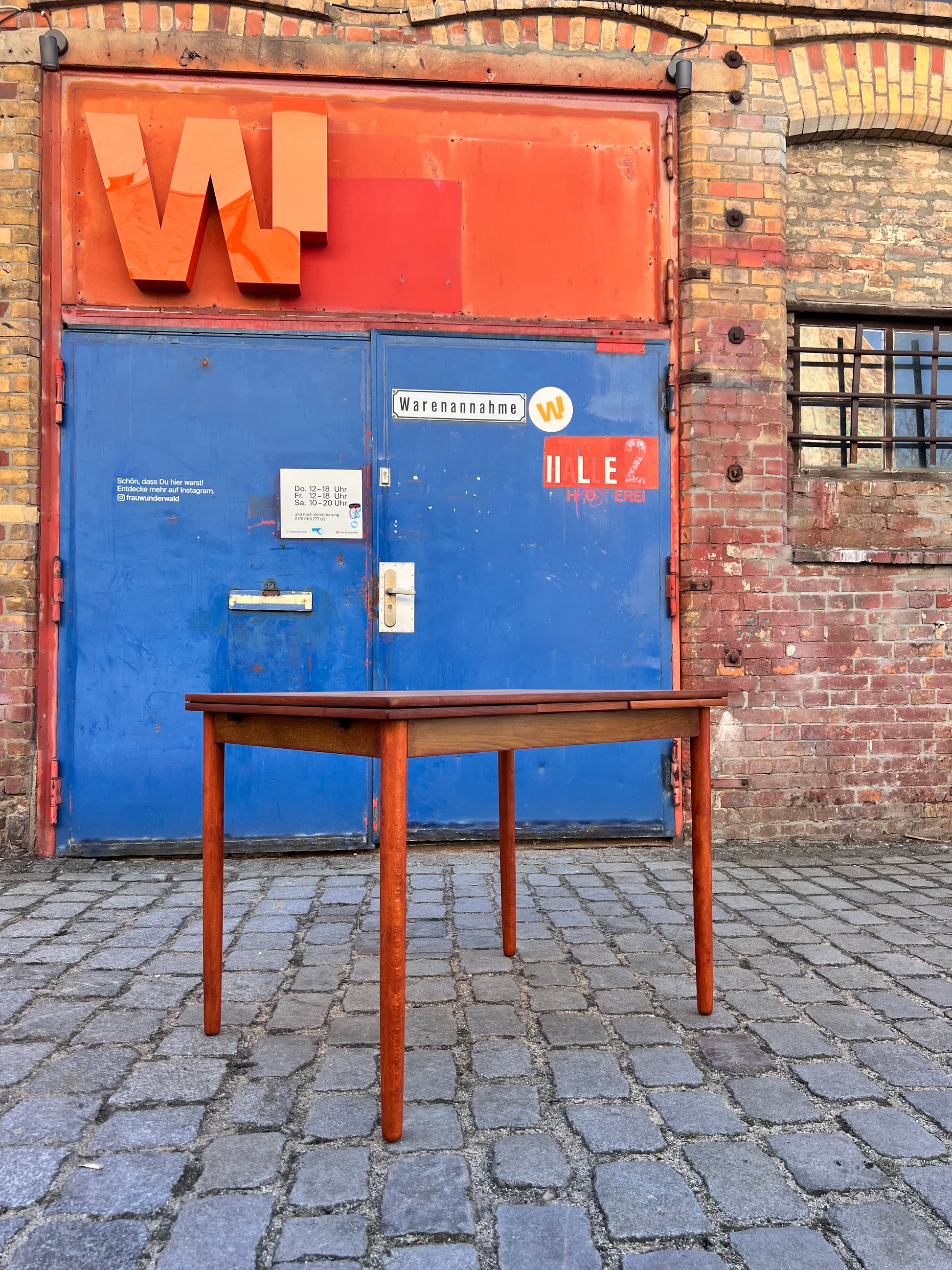 Kleiner ausziehbarer Esstisch Teak aus Dänemark