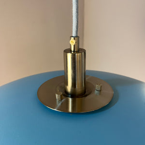 Lamellenlampe neu lackiert hellblau mint peach aus Dänemark lackiert