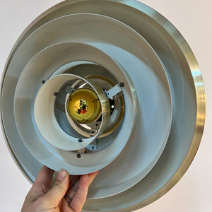 Lamellenlampe gold aus Dänemark