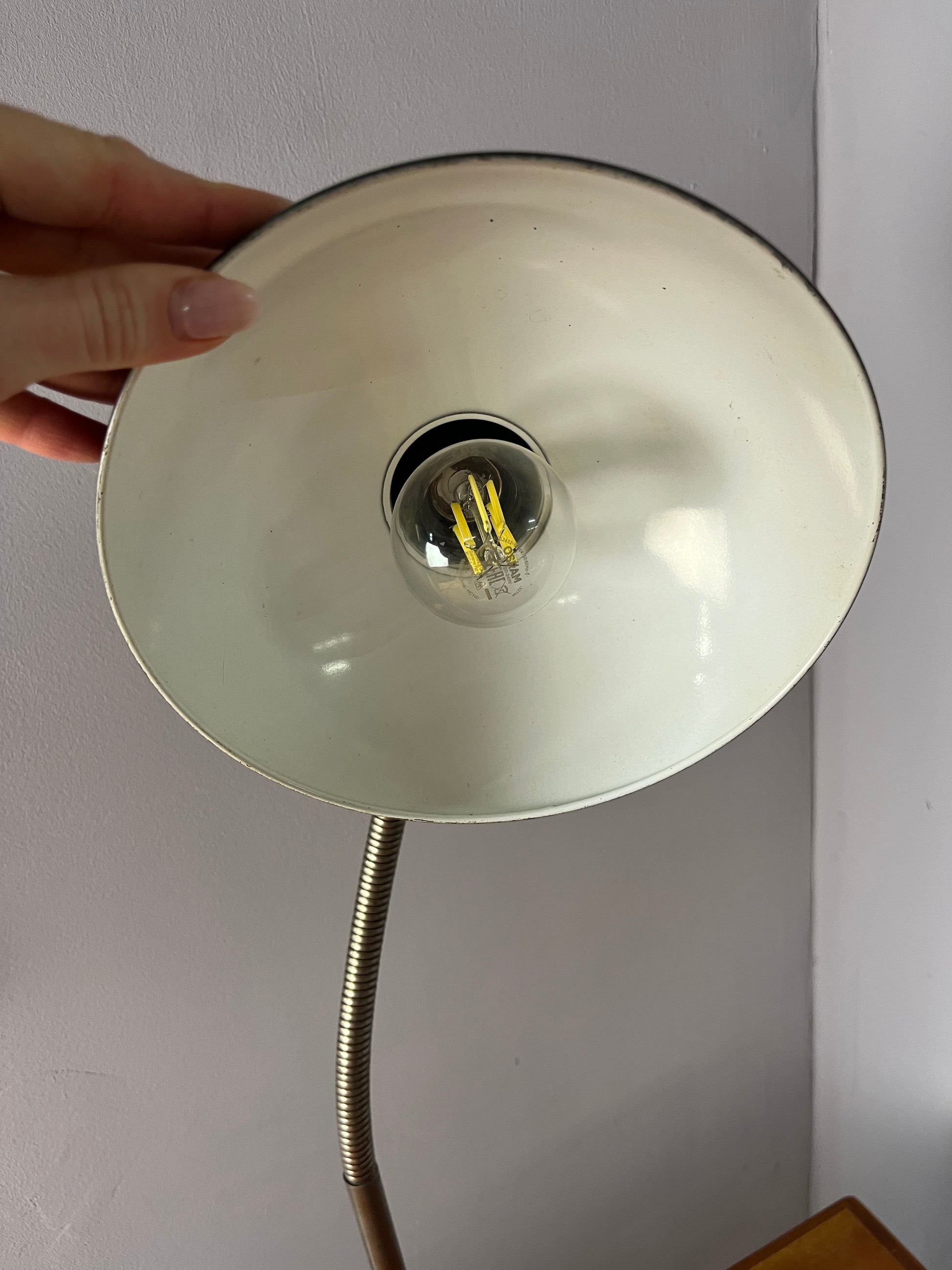 Klemmlampe schwarz von Christian Dell für Kaiser Idell