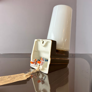 Wandlampe Modell 6080 oliv von Sigvard Bernadotte für Ifö