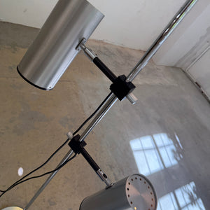 Stehlampe silber von Arnold Berges für Staff