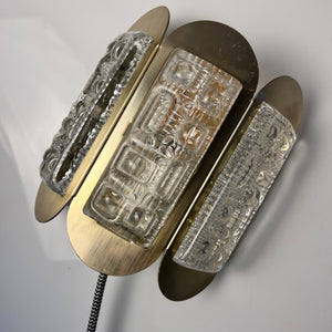 Wandlampe Messing Glas von Vitrika