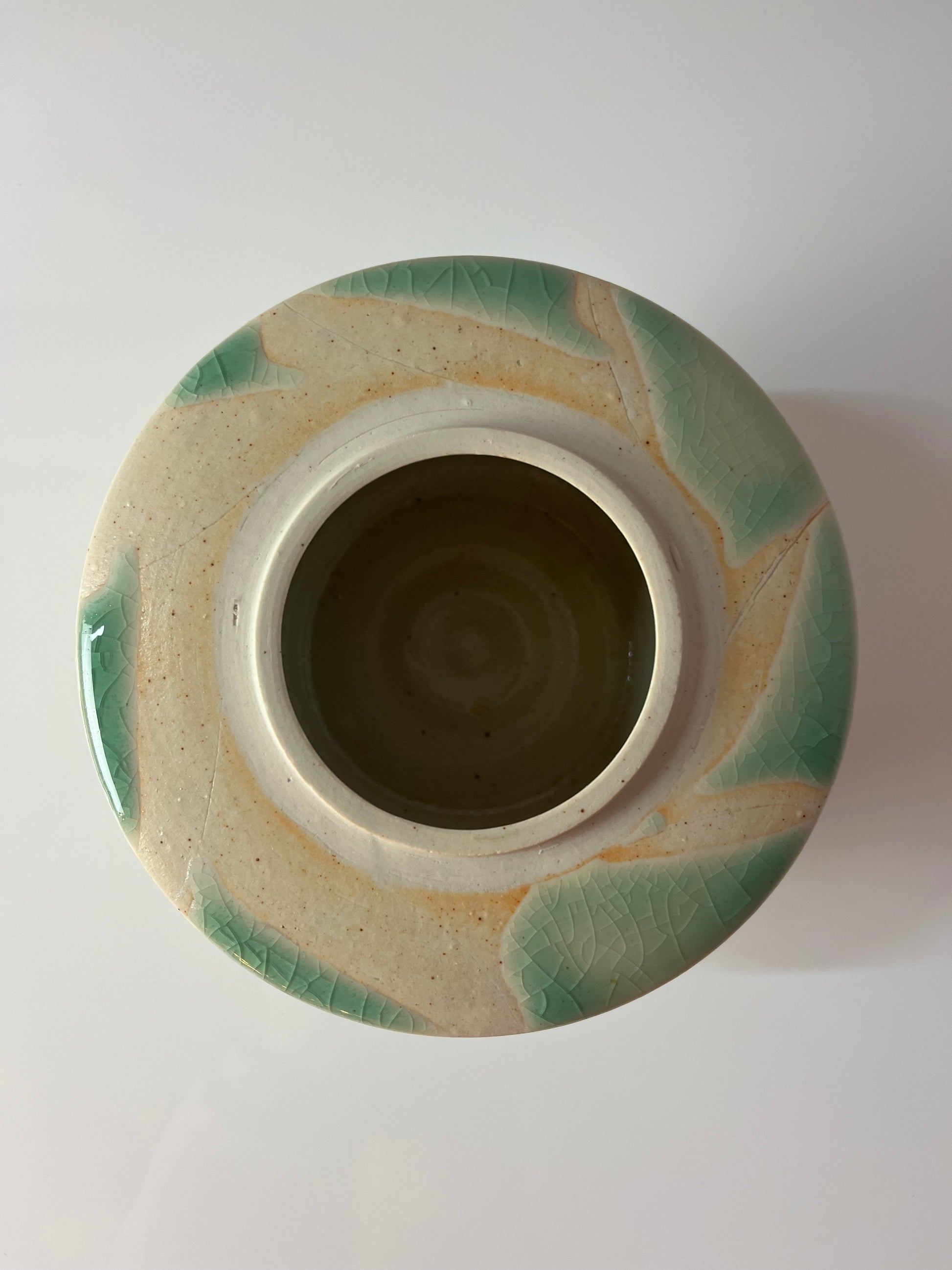 Bonboniere creme mint Keramik