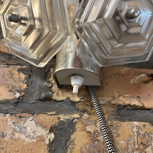 Wandlampe Eiskristall von VEB Kristallleuchtenbau Ebersbach