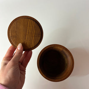 Dose Teak mit Deckel