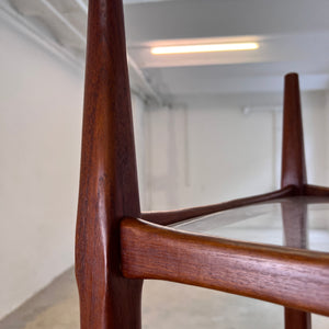 Regal Teak mit Acrylglasplatten aus Däenmark