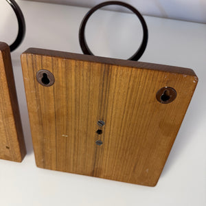Set: Wandhaken Garderobe Teak von Sudbrock
