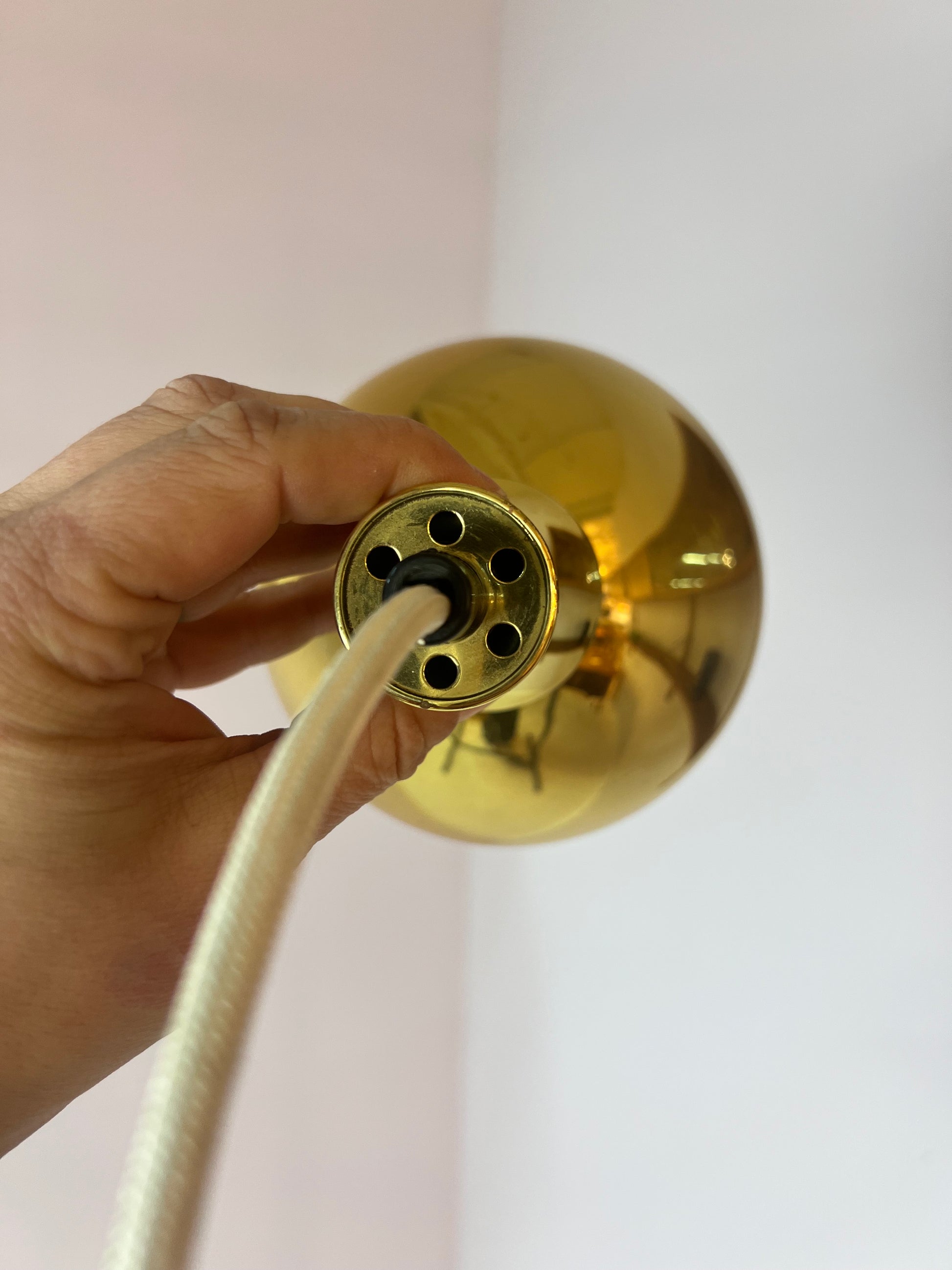 Hängelampe Messing von Scandi Lamp