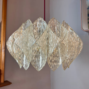 Hängelampe Plexiglas 70er
