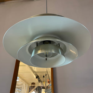 Lamellenlampe silber aus Dänemark