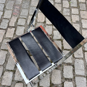 Klappstuhl Vono Echtleder Chrom von Interlübke