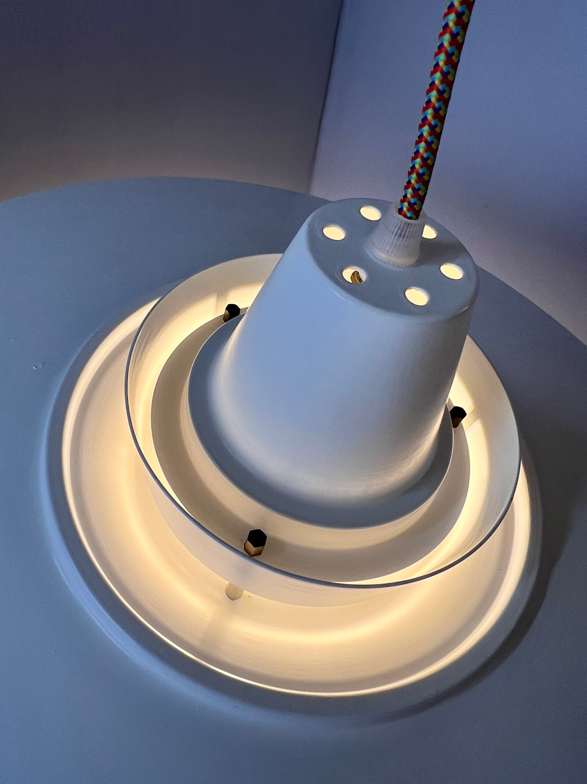 Lamellenlampe weiß aus Dänemark