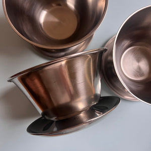 Set: 3x Eisbecher Stainless Steel aus Dänemark