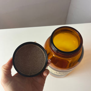 Apothekerglas Herba Veronicae braun