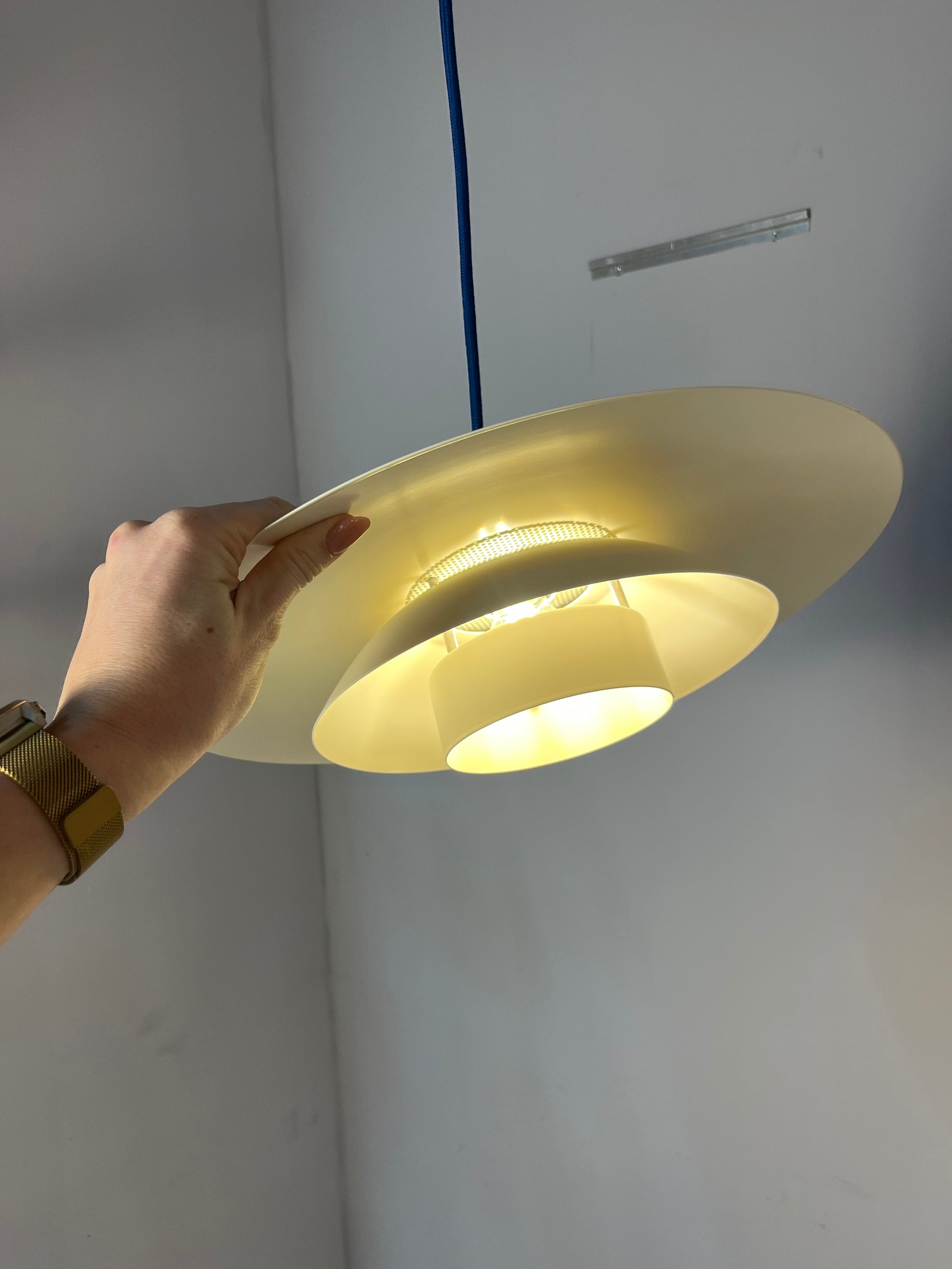 Lamellenlampe weiß von Horn