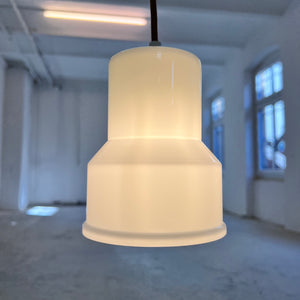 Hängelampe weiß Glas von Sidse Werner für Holmegaard