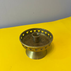 Kerzenständer Messing mit Herzen