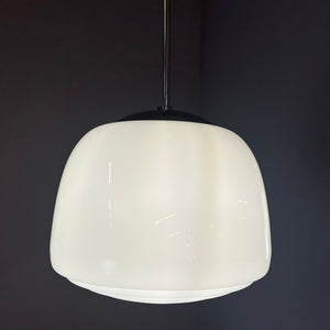 Hängelampe Opalglas Chrom