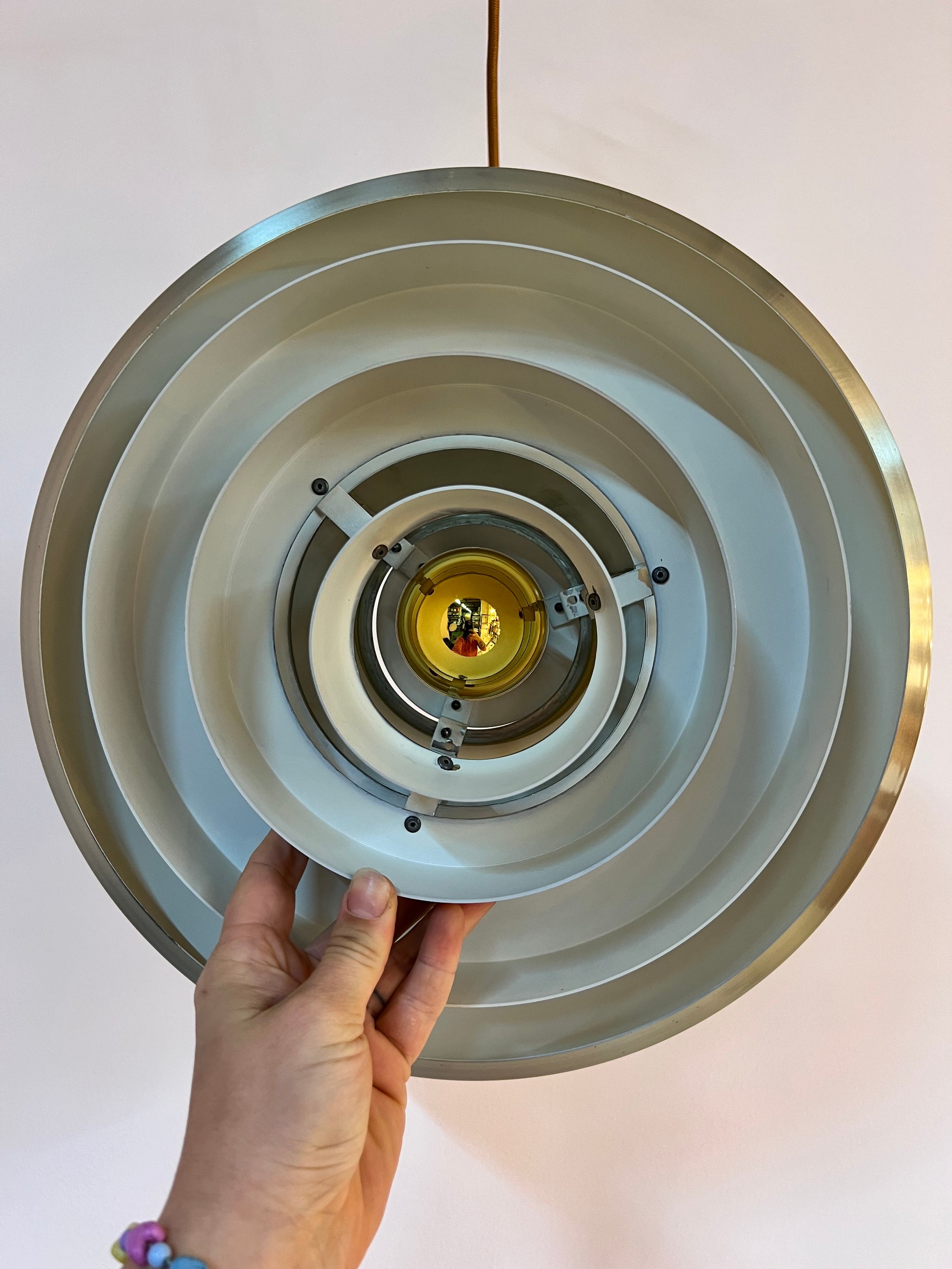 Lamellenlampe gold aus Dänemark