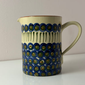 Krug blau gemustert von Bunzlauer Keramik