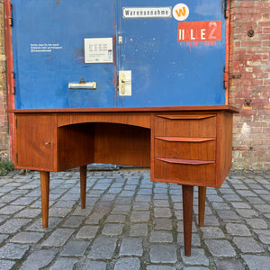Freistehender Schreibtisch Teak aus Dänemark