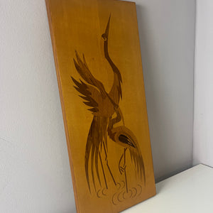 Intarsienbild Kraniche