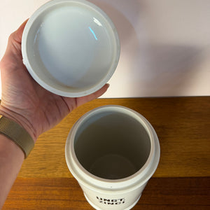 Apothekerdose Ungt. Zinci weiß Porzellan - 1000 ml