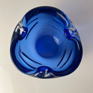 Aschenbecher blau Glas