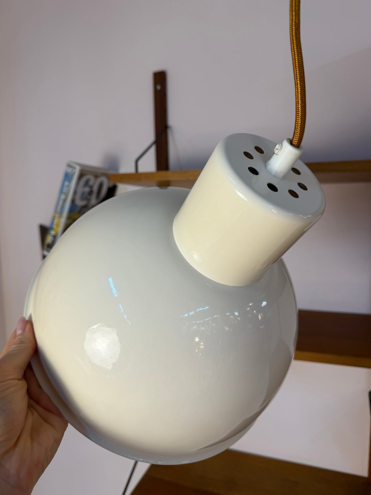 Bunkerlampe cremeweiß aus Dänemark