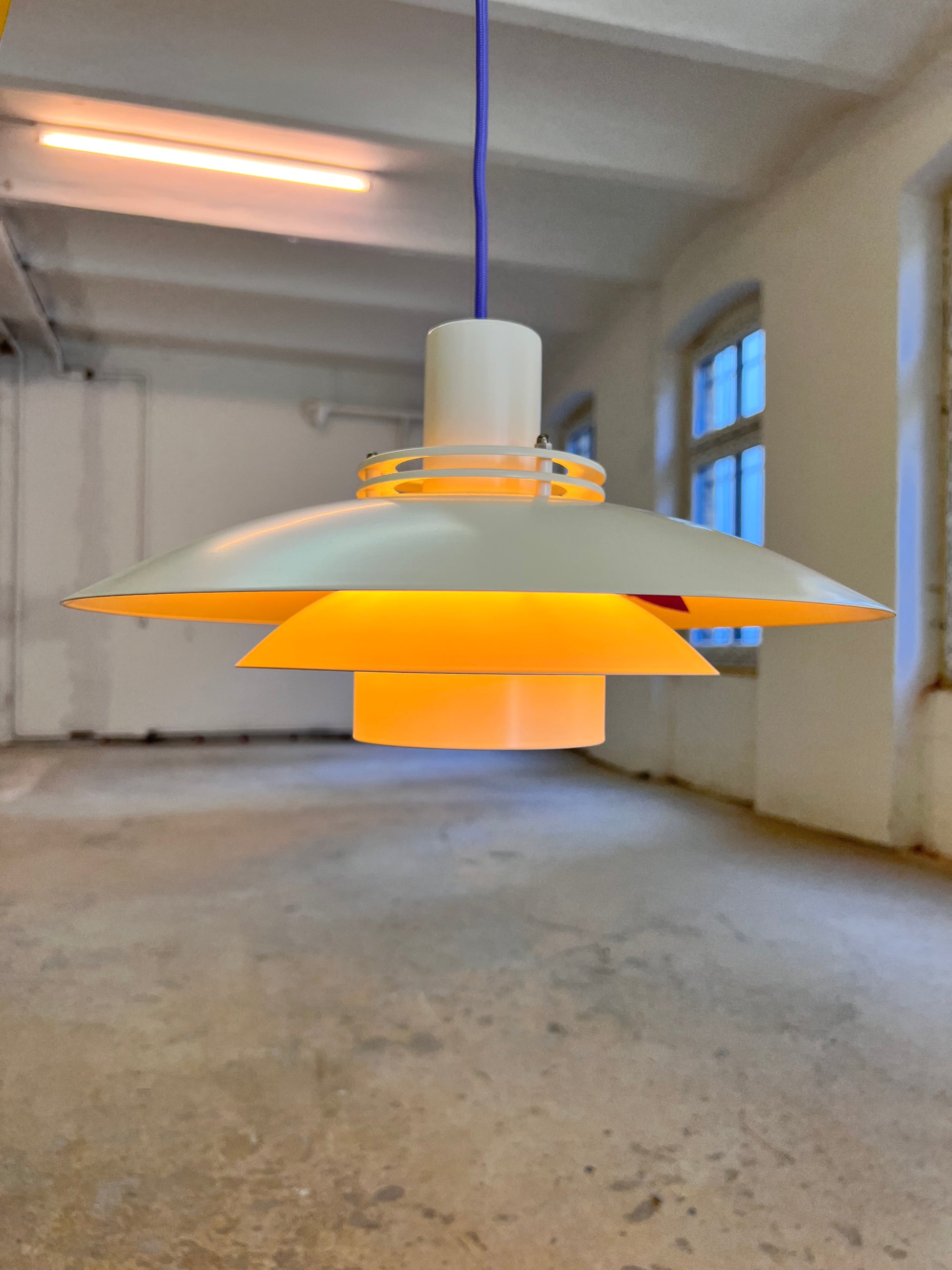 Lamellenlampe Modell Leto cremeweiß von Top Lamper