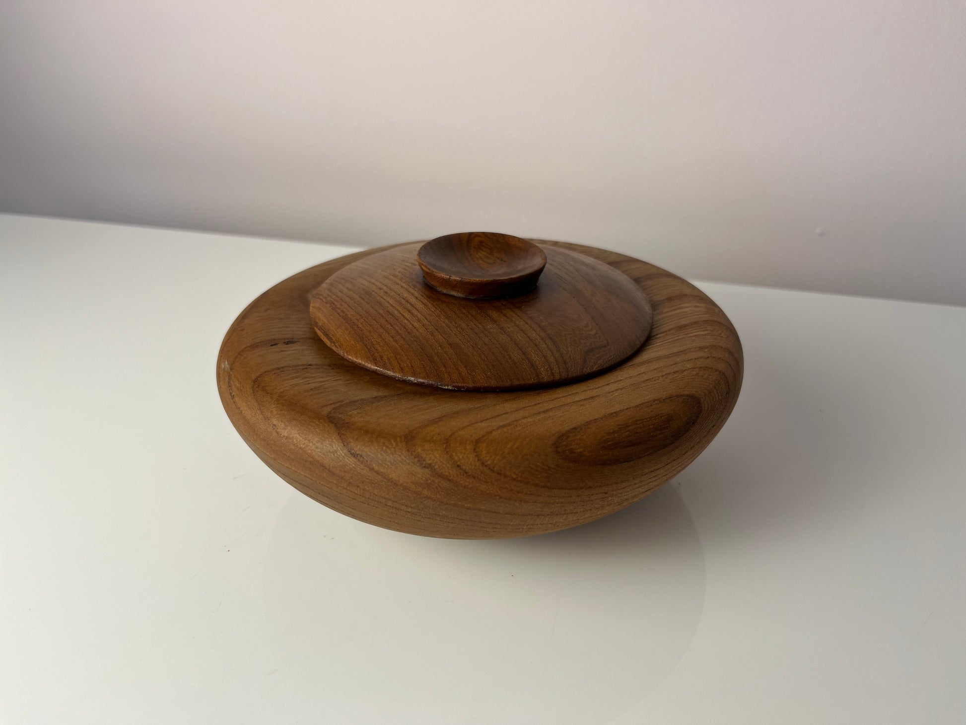 Dose Teak mit Deckel aus Dänemark